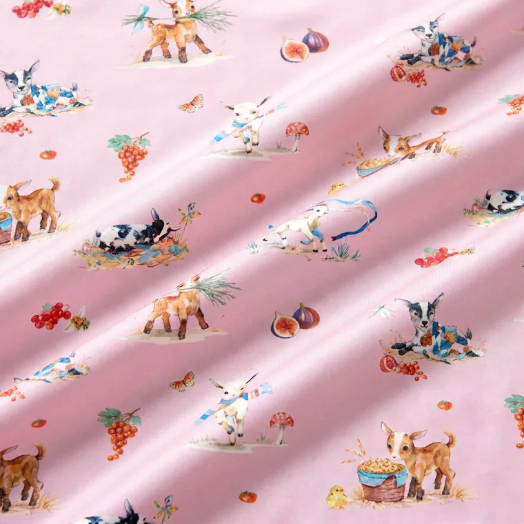 Little Goat bamboo long sleeve pajama set, fabric