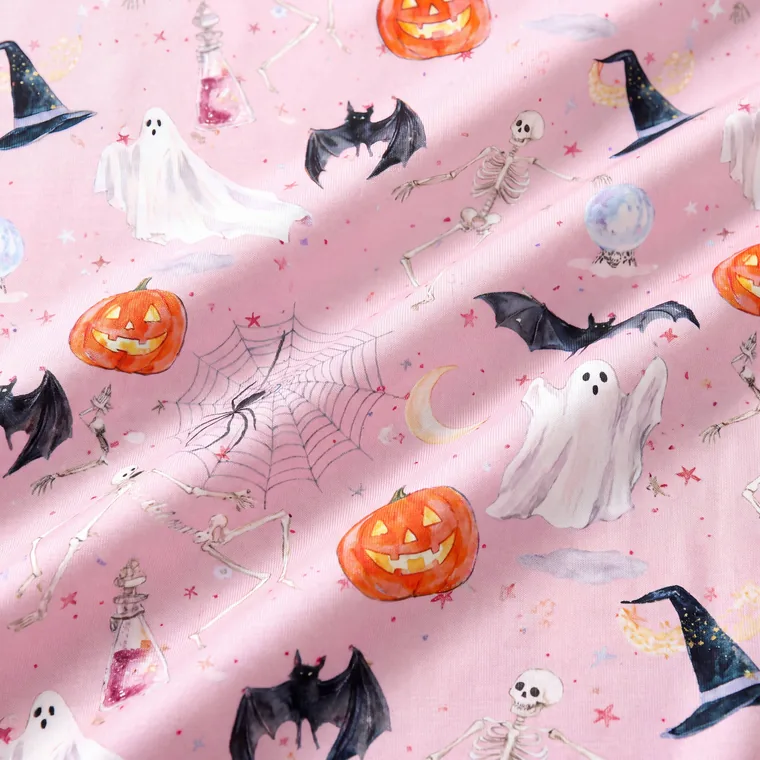 Pink-a-Boo bamboo long sleeve pajama set, fabric